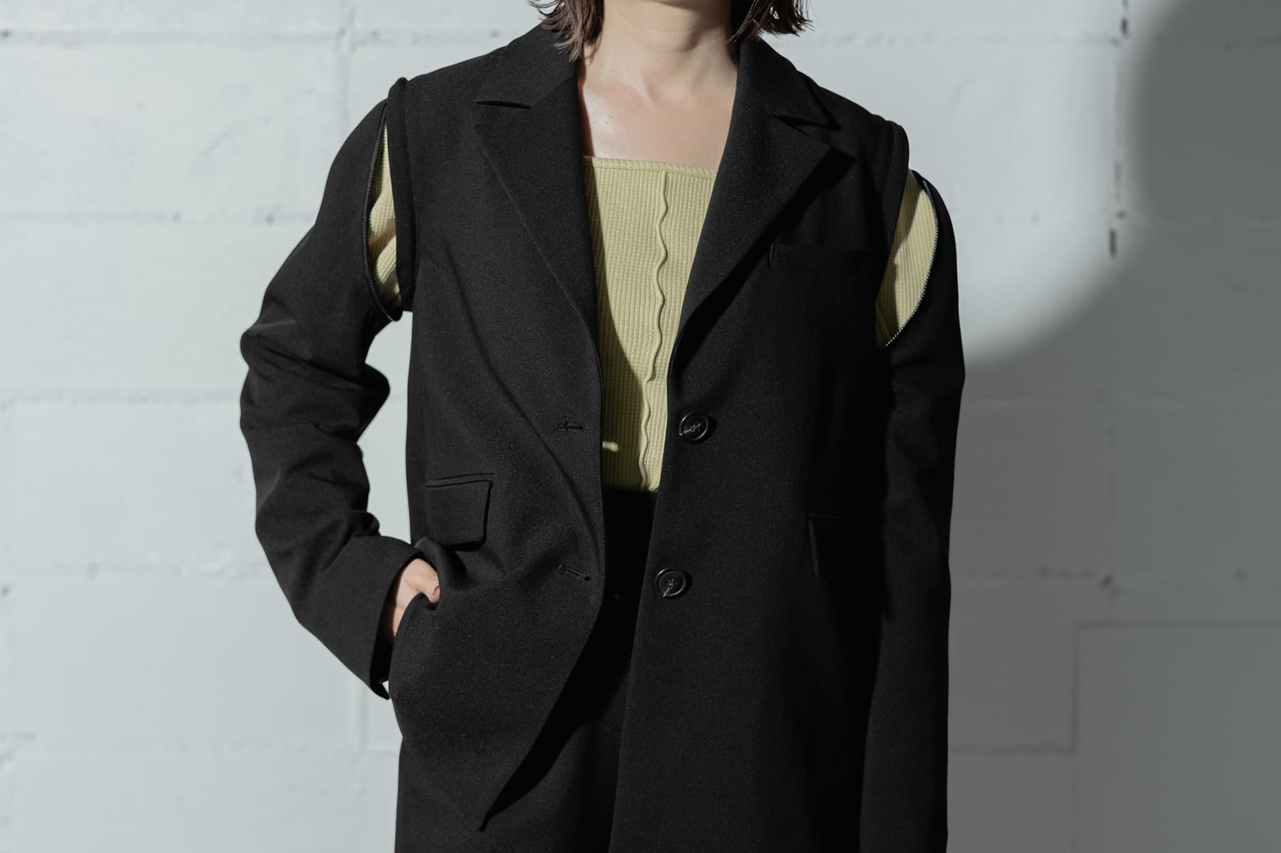 SLEEVE OPEN 2WAY JACKET