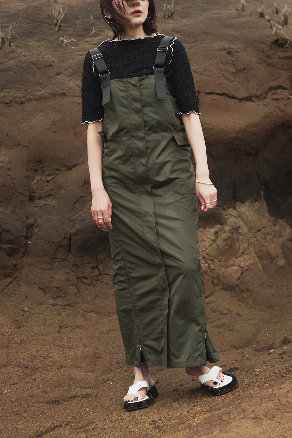 MILITARY NARROW JUMPER SKIRT